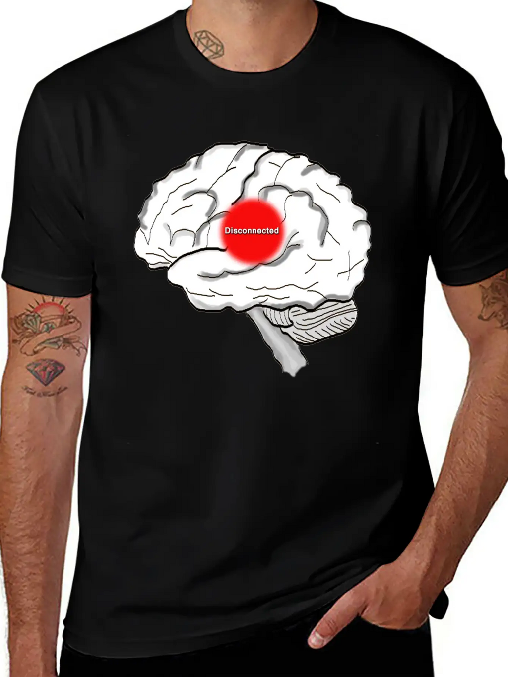 Disconnected Unisex Casual T-Shirt – Clean Design For Daily Comfort