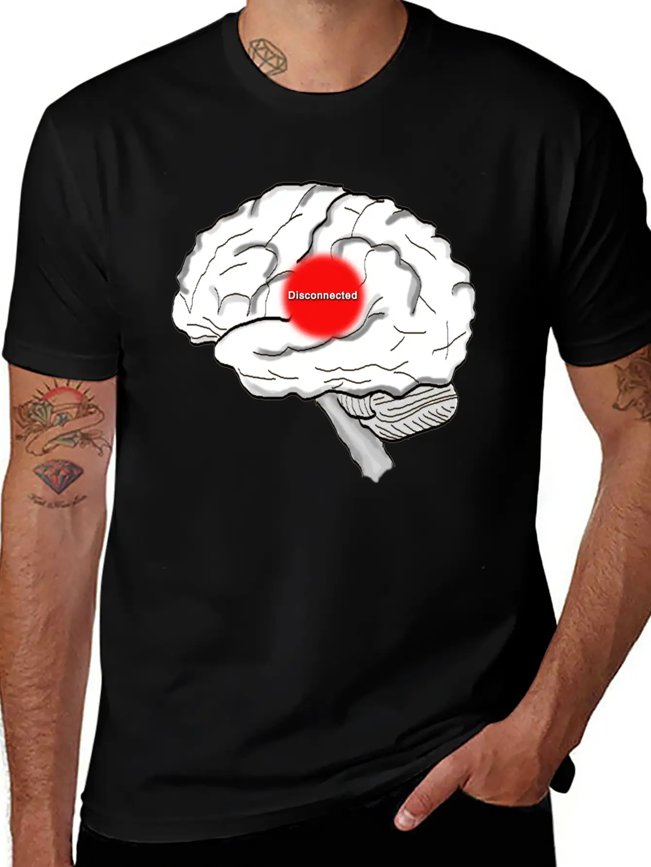 Disconnected Unisex Casual T-Shirt – Clean Design For Daily Comfort