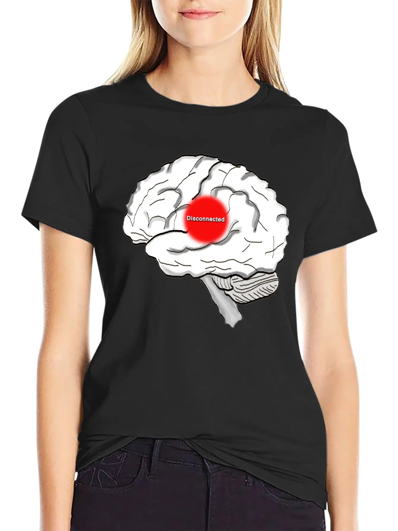 Disconnected Unisex Casual T-Shirt – Clean Design For Daily Comfort