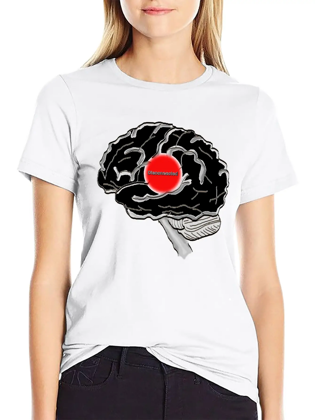 Disconnected Unisex Casual T-Shirt – Clean Design For Daily Comfort