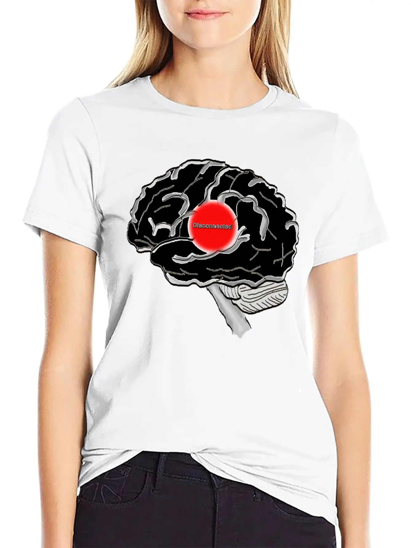 Disconnected Unisex Casual T-Shirt – Clean Design For Daily Comfort