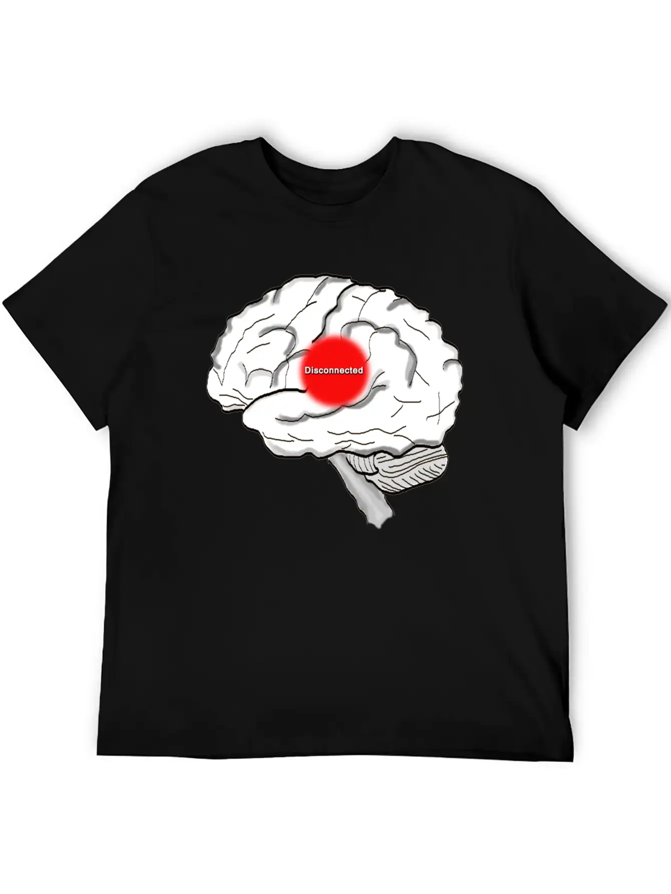 Disconnected Unisex Casual T-Shirt – Clean Design For Daily Comfort