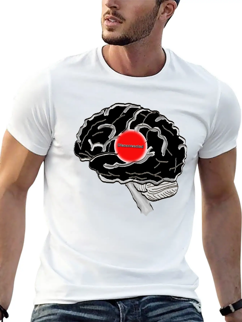 Disconnected Unisex Casual T-Shirt – Clean Design For Daily Comfort