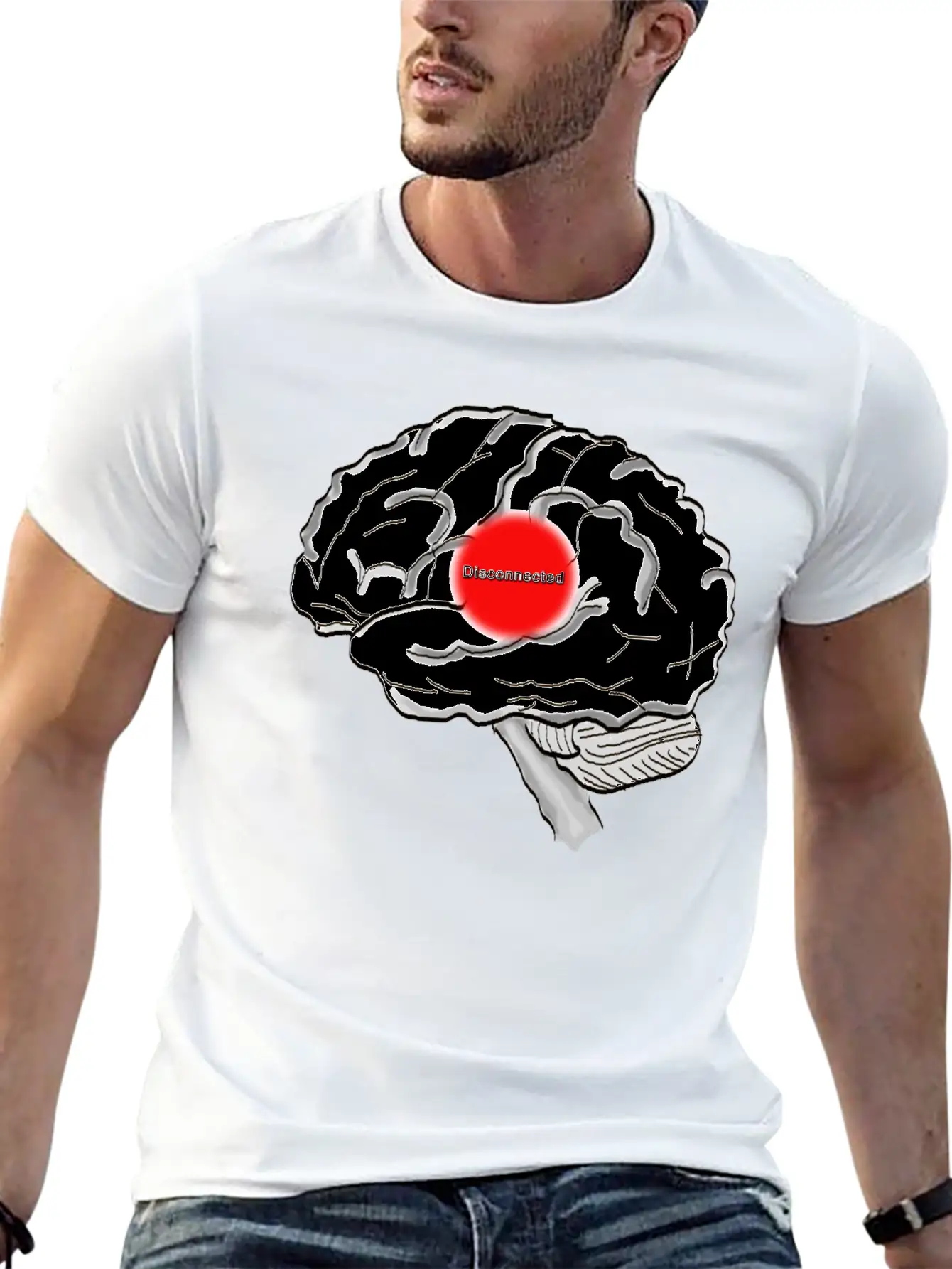 Disconnected Unisex Casual T-Shirt – Clean Design For Daily Comfort