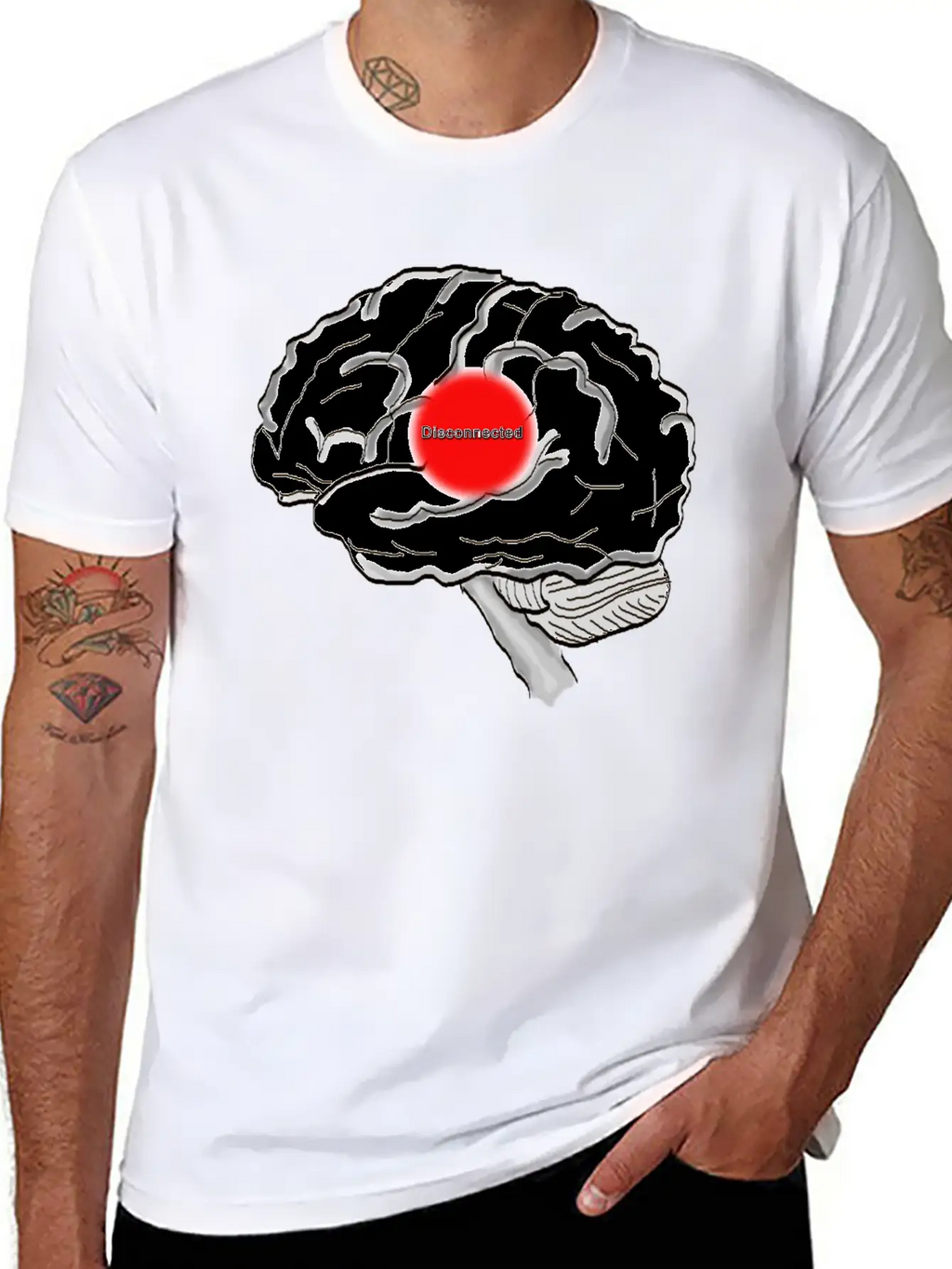 Disconnected Unisex Casual T-Shirt – Clean Design For Daily Comfort