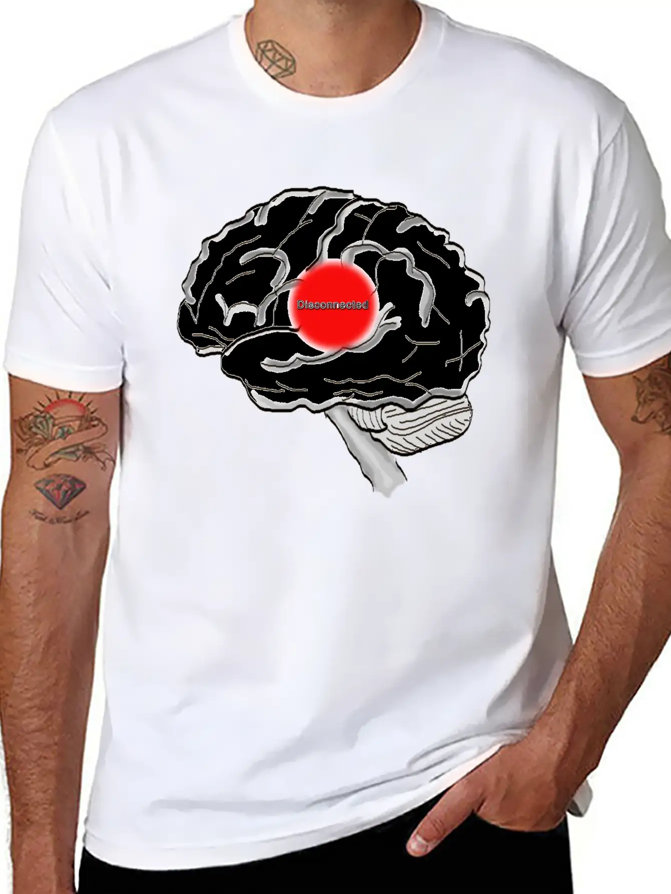 Disconnected Unisex Casual T-Shirt – Clean Design For Daily Comfort