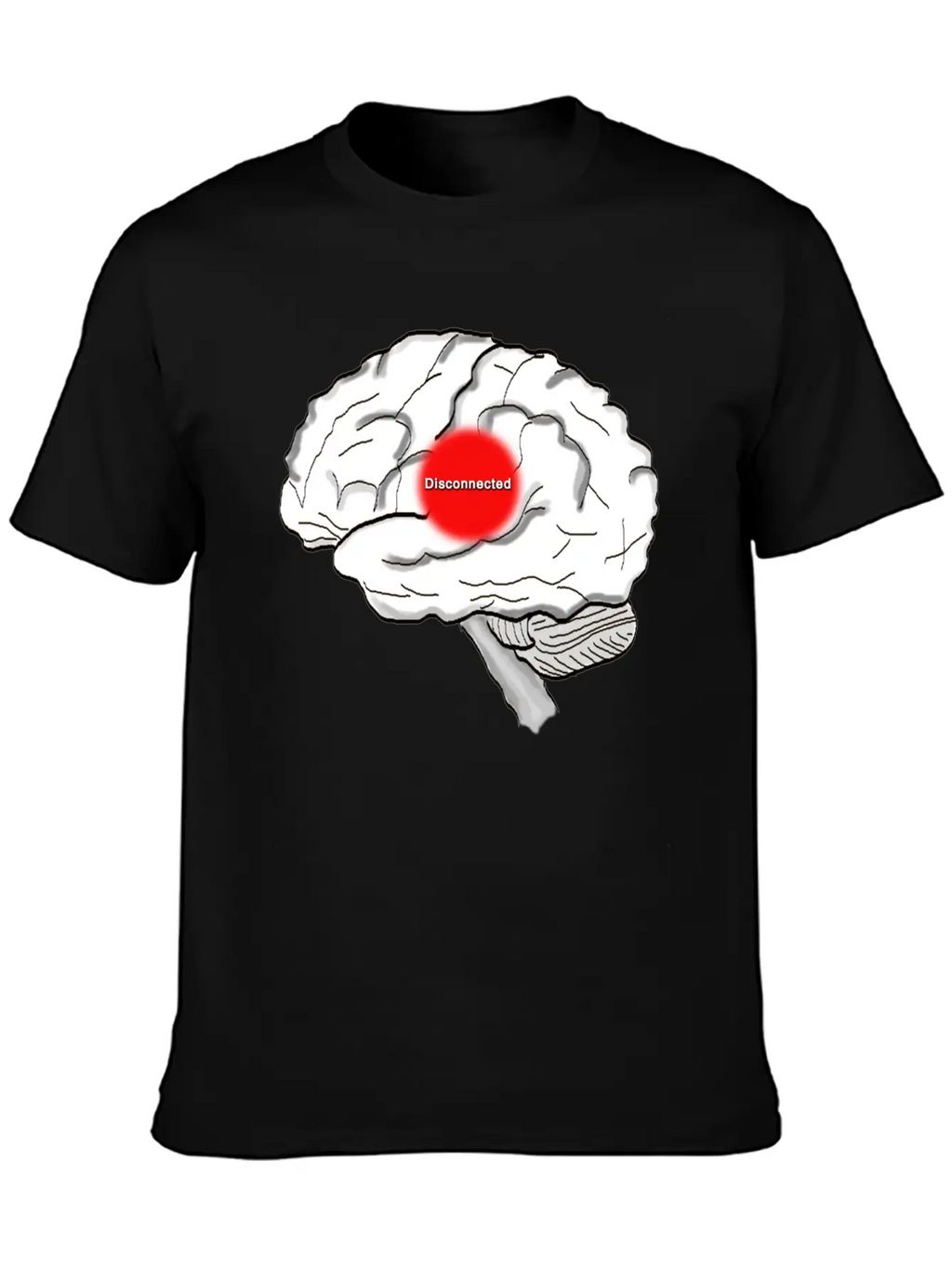 Disconnected Unisex Casual T-Shirt – Clean Design For Daily Comfort