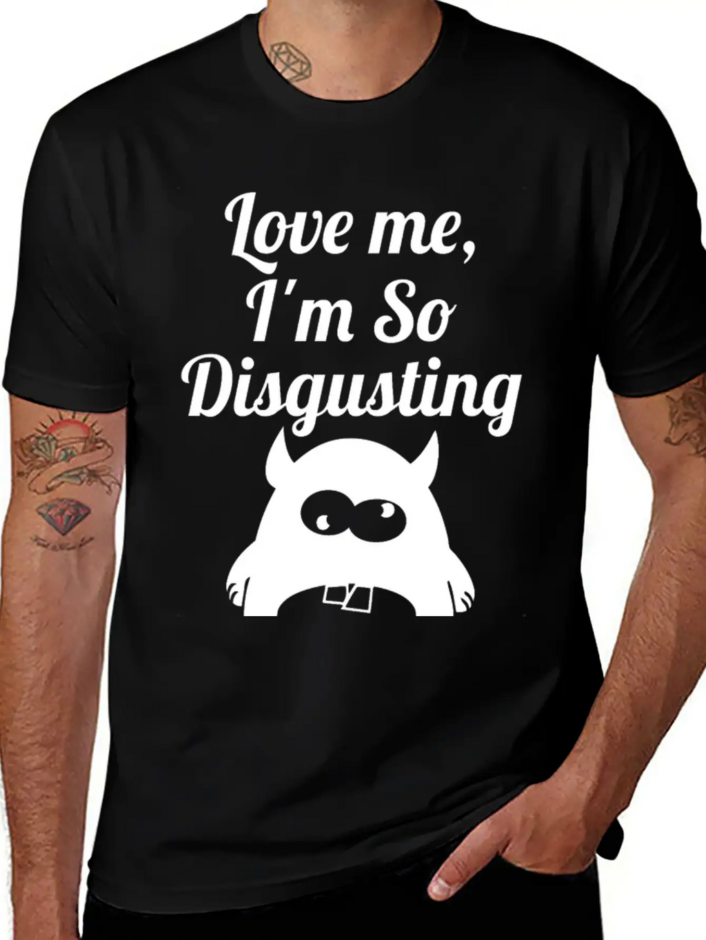 Disgusting Wite Essential Cotton Tee For Daily Outfits – Unisex Style