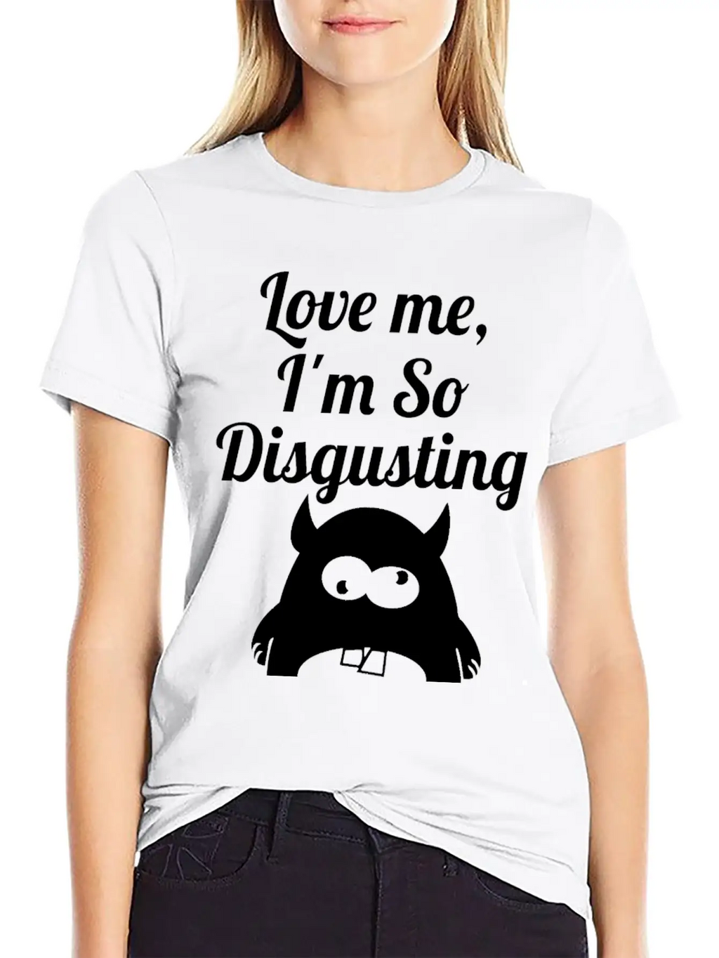 Disgusting Wite Essential Cotton Tee For Daily Outfits – Unisex Style
