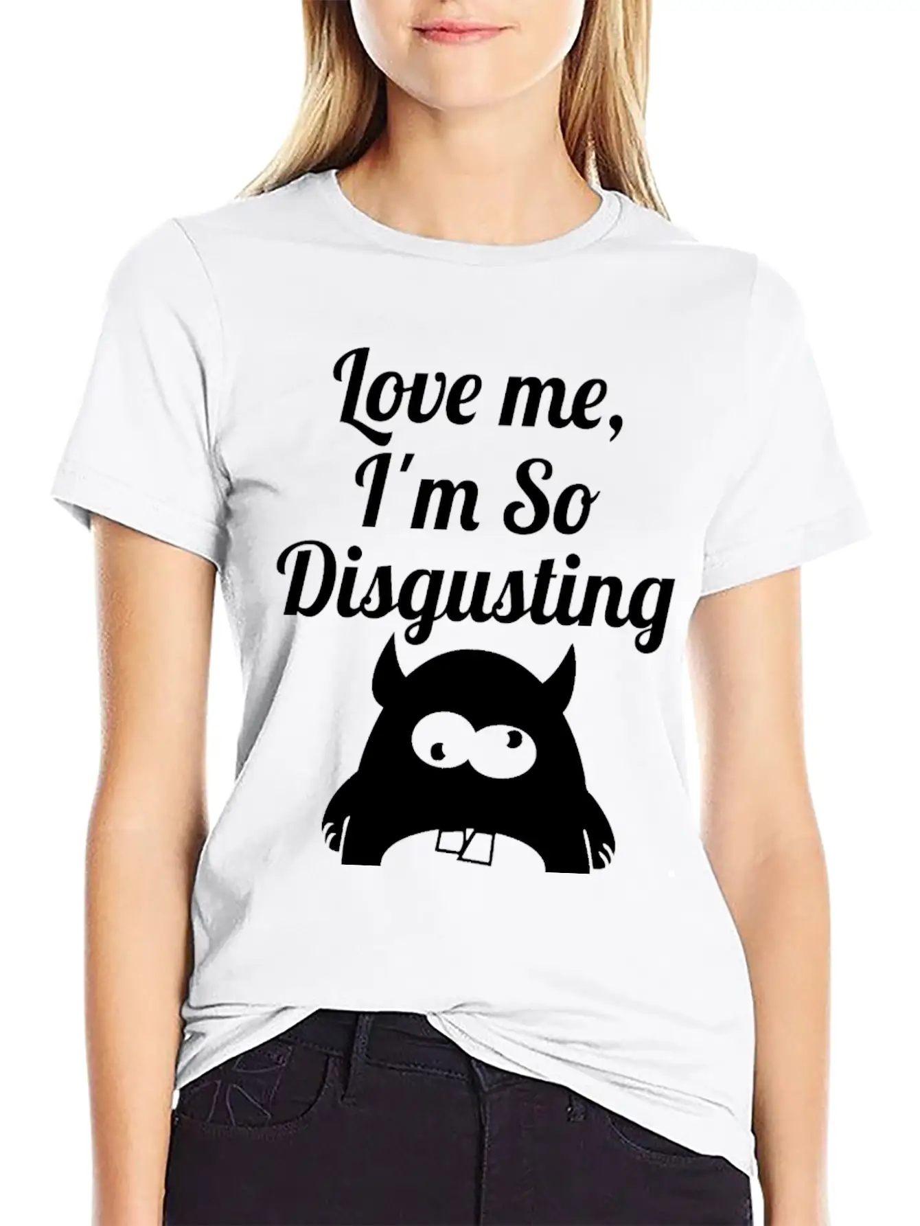 Disgusting Wite Essential Cotton Tee For Daily Outfits – Unisex Style