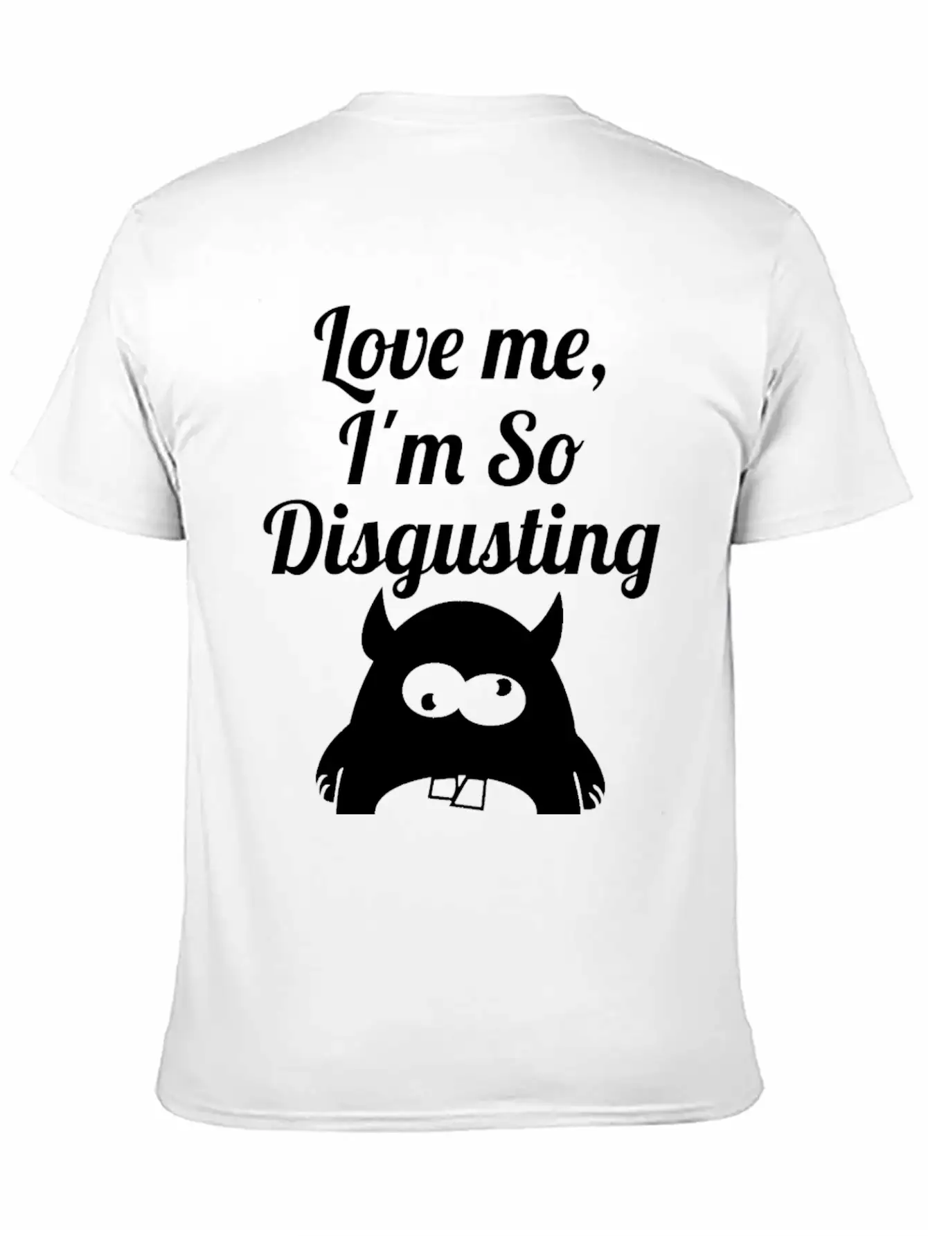 Disgusting Wite Essential Cotton Tee For Daily Outfits – Unisex Style