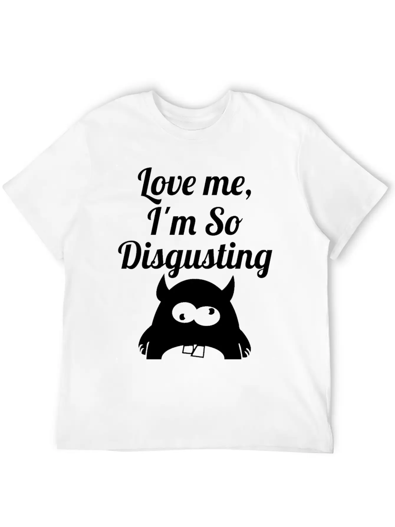 Disgusting Wite Essential Cotton Tee For Daily Outfits – Unisex Style