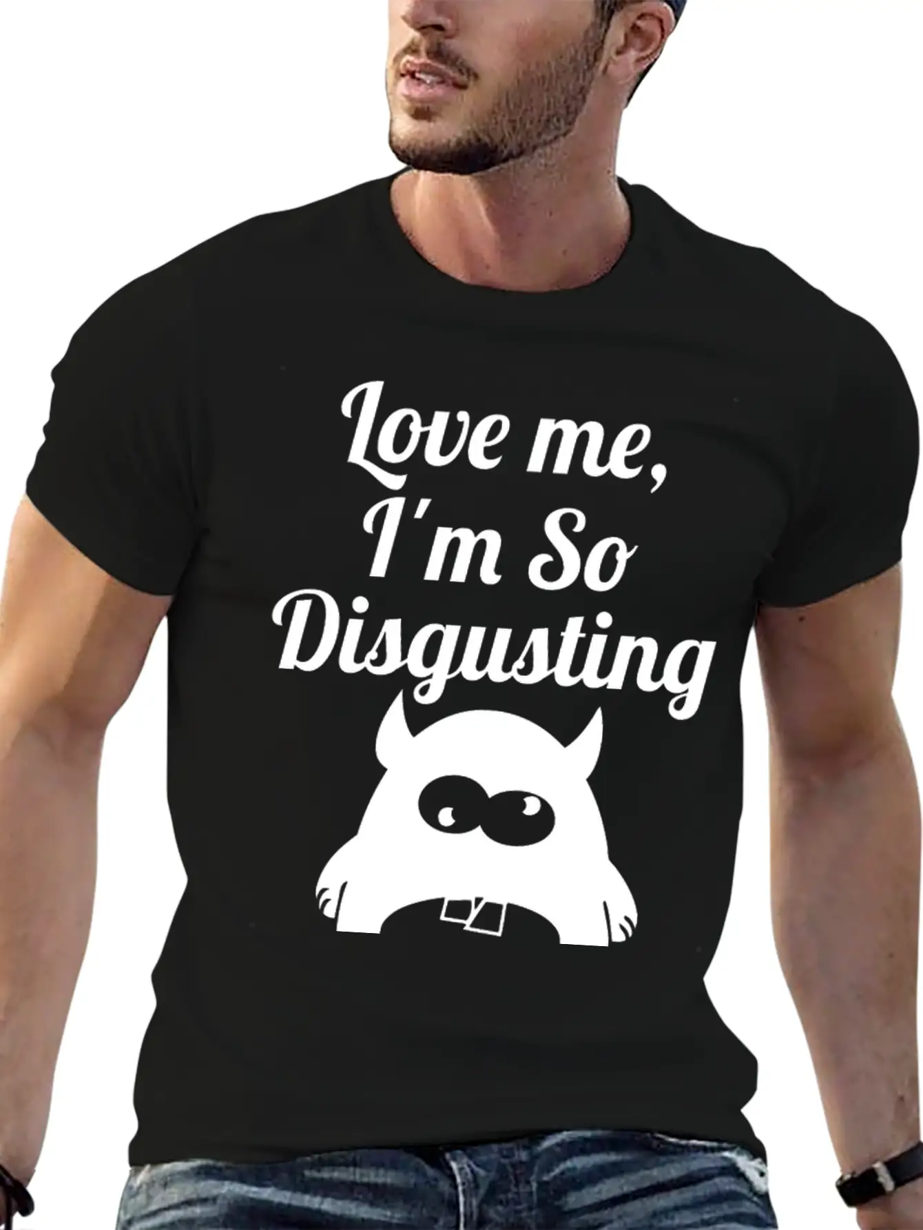 Disgusting Wite Essential Cotton Tee For Daily Outfits – Unisex Style