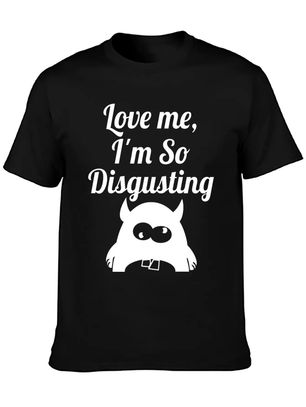 Disgusting Wite Essential Cotton Tee For Daily Outfits – Unisex Style