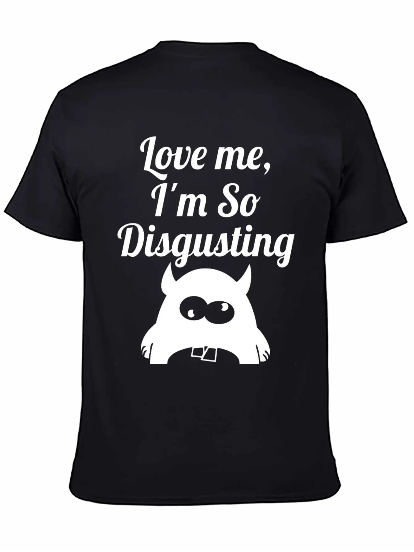Disgusting Wite Essential Cotton Tee For Daily Outfits – Unisex Style