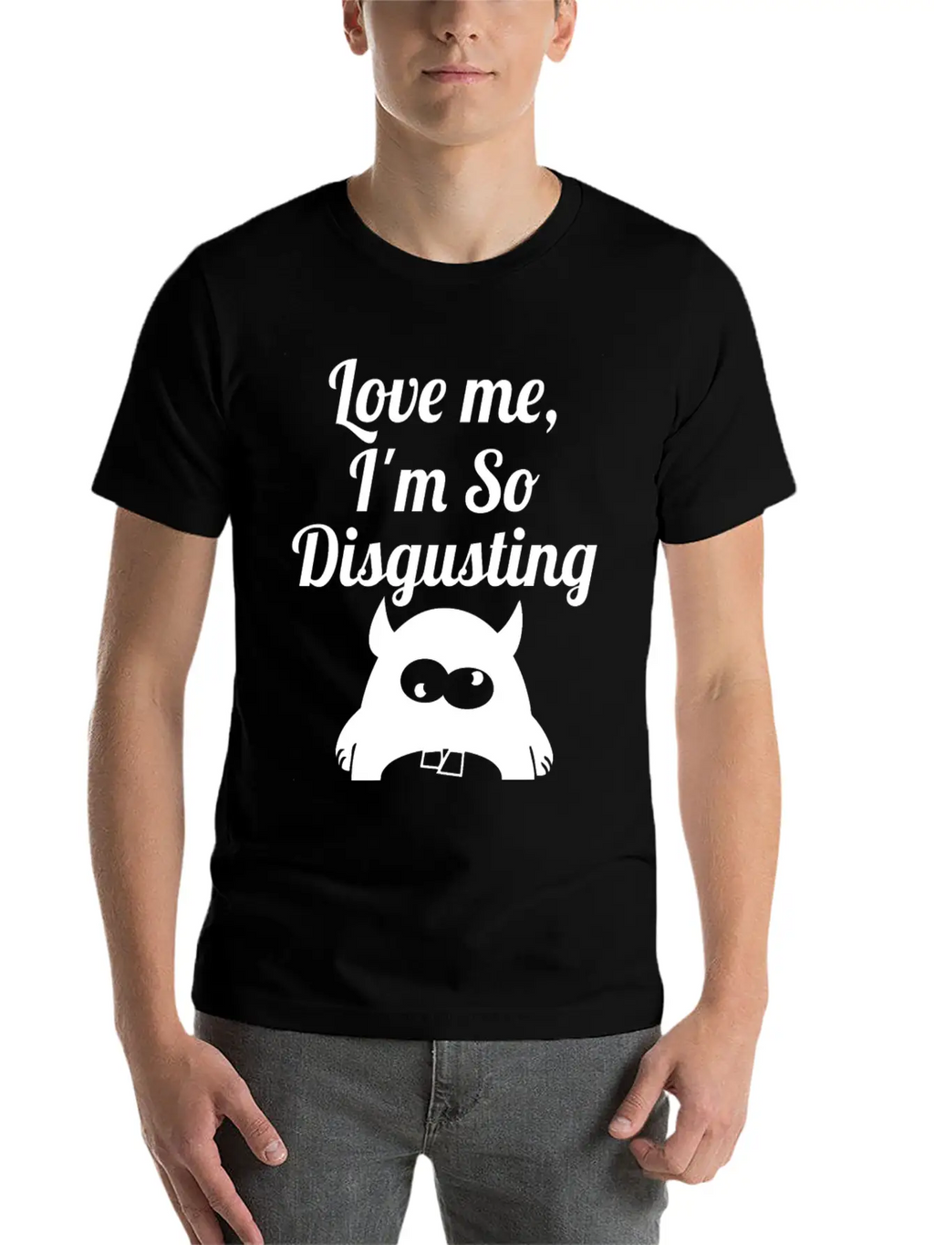 Disgusting Wite Essential Cotton Tee For Daily Outfits – Unisex Style