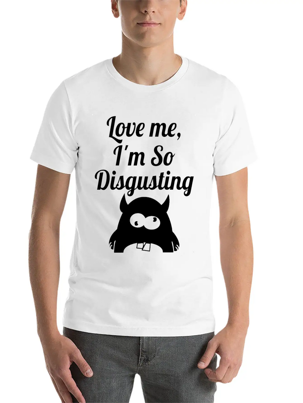 Disgusting Wite Essential Cotton Tee For Daily Outfits – Unisex Style