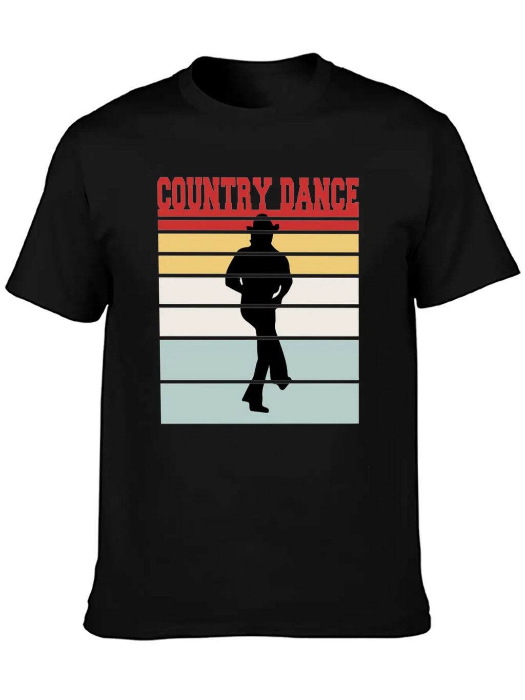 Distressed Country Dance Team Tshirt Unisex Short Sleeve Soft Cotton T-Shirt – Casual Everyday Wear