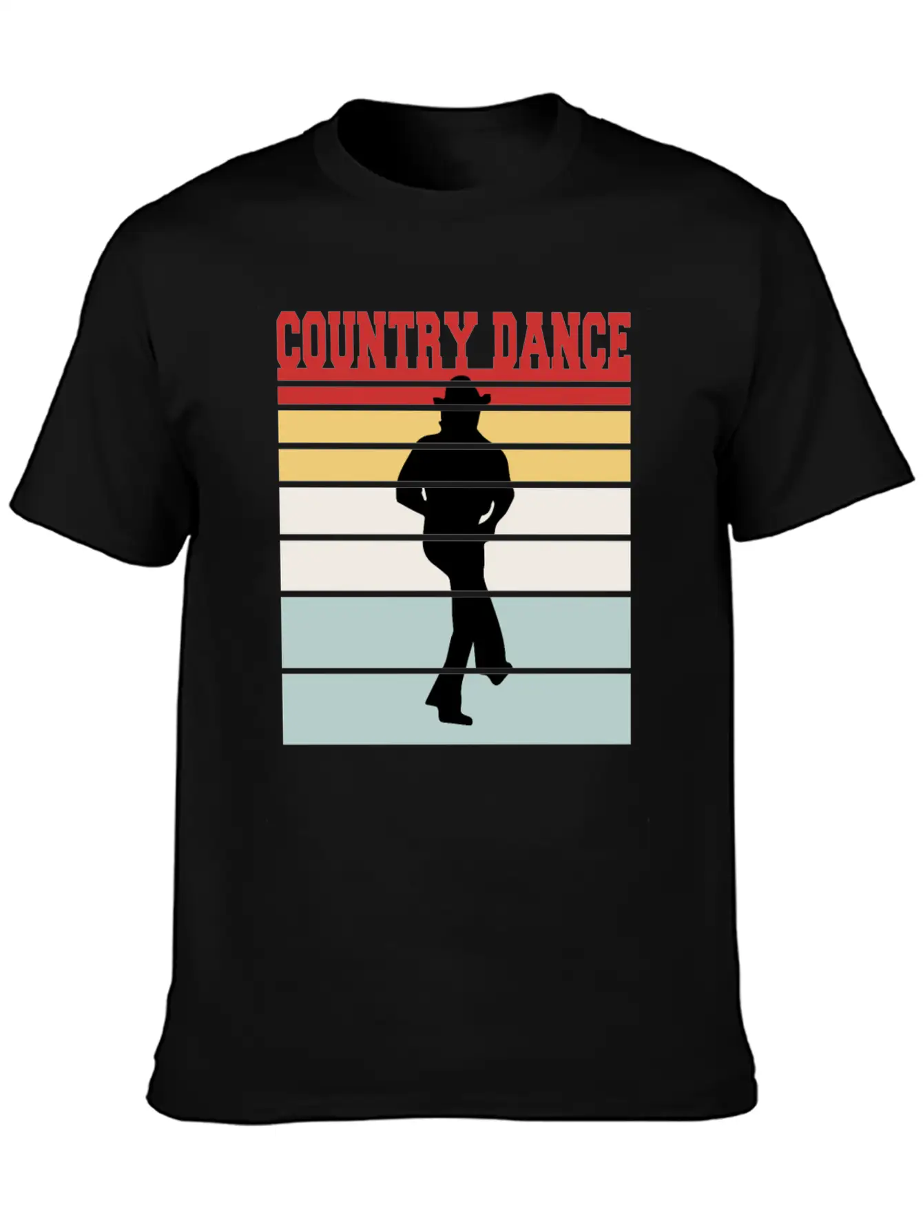 Distressed Country Dance Team Tshirt Unisex Short Sleeve Soft Cotton T-Shirt – Casual Everyday Wear