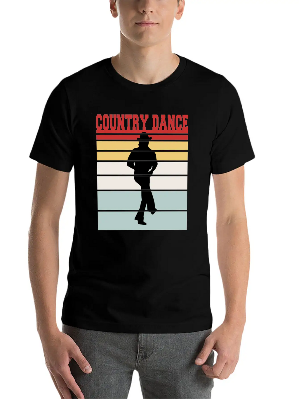 Distressed Country Dance Team Tshirt Unisex Short Sleeve Soft Cotton T-Shirt – Casual Everyday Wear