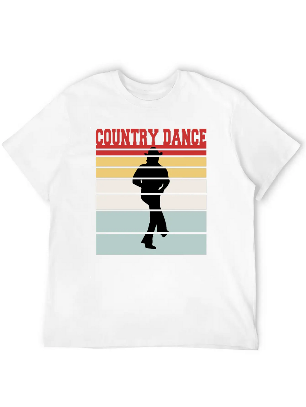 Distressed Country Dance Team Tshirt Unisex Short Sleeve Soft Cotton T-Shirt – Casual Everyday Wear