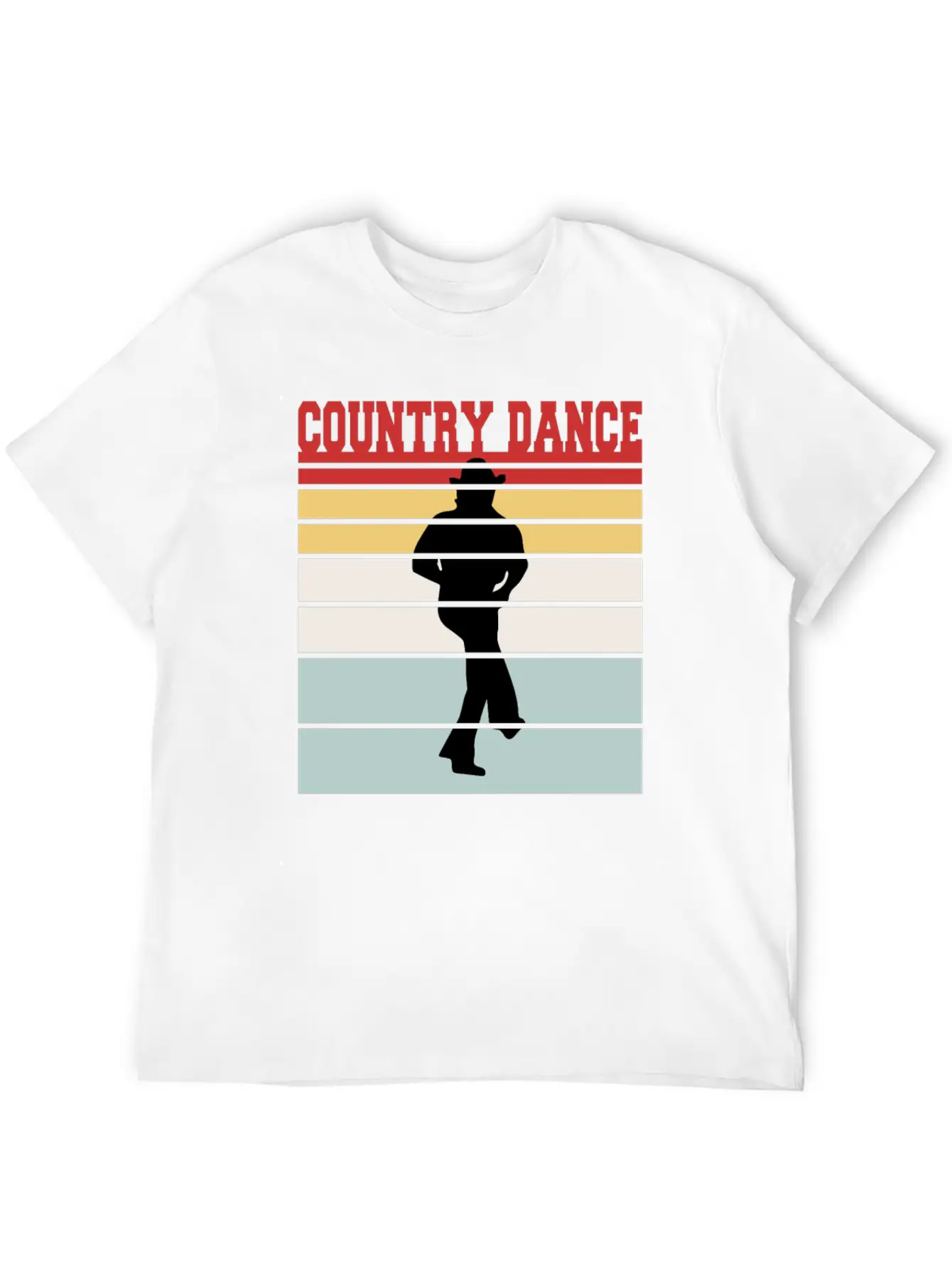Distressed Country Dance Team Tshirt Unisex Short Sleeve Soft Cotton T-Shirt – Casual Everyday Wear