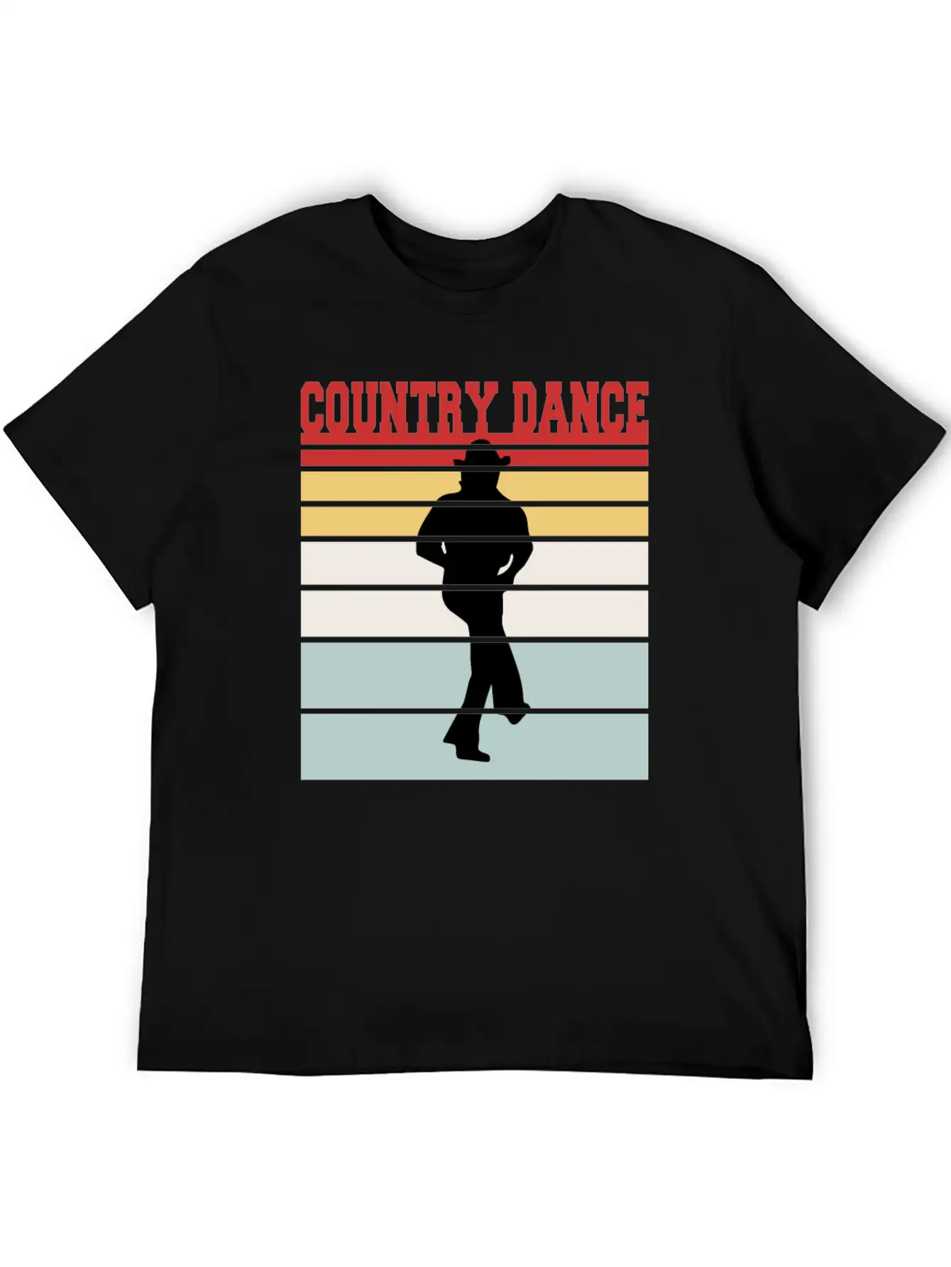 Distressed Country Dance Team Tshirt Unisex Short Sleeve Soft Cotton T-Shirt – Casual Everyday Wear