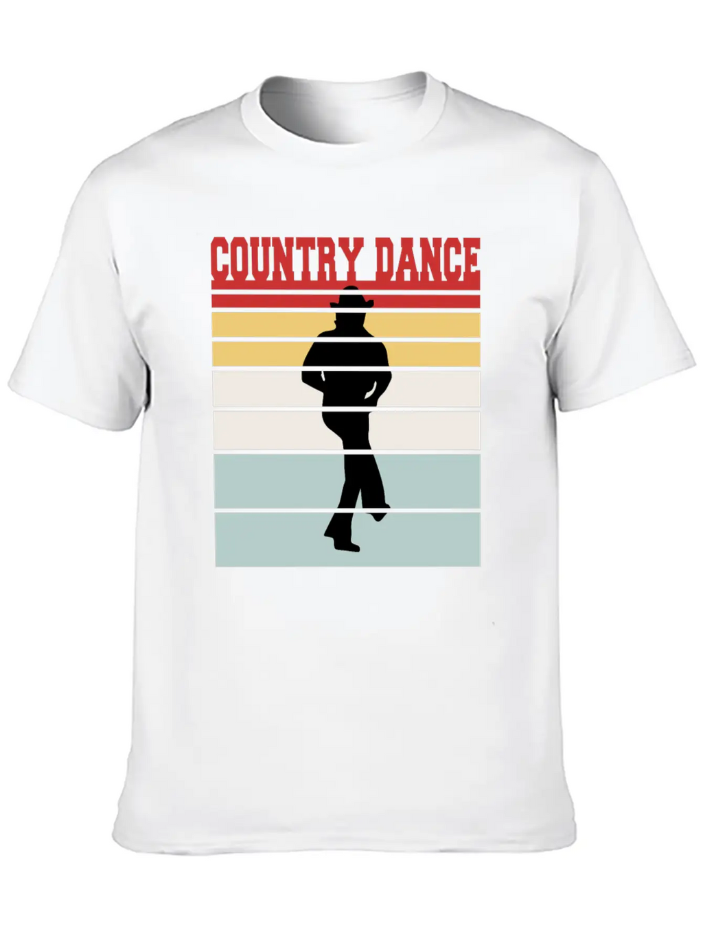 Distressed Country Dance Team Tshirt Unisex Short Sleeve Soft Cotton T-Shirt – Casual Everyday Wear