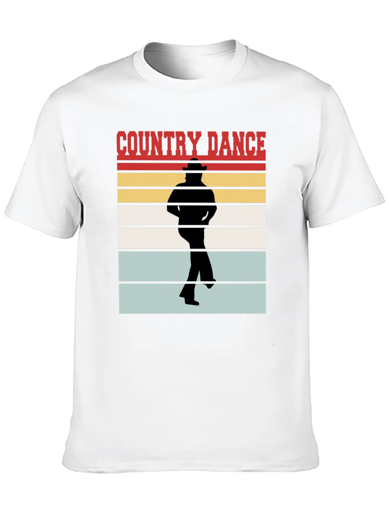 Distressed Country Dance Team Tshirt Unisex Short Sleeve Soft Cotton T-Shirt – Casual Everyday Wear