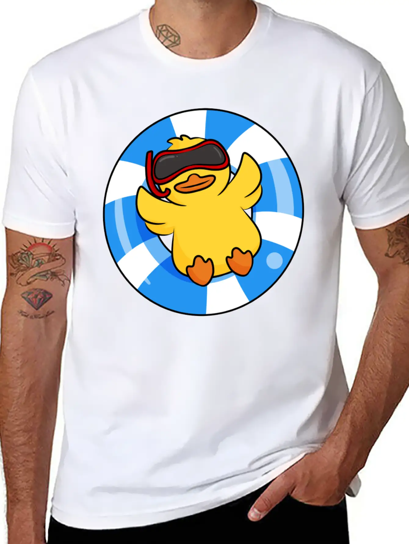 Diver Duck Unisex Casual T-Shirt – Clean Design For Daily Comfort