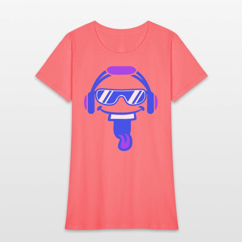 DJ Face Laughing Happy Head Sunglasses Music Party