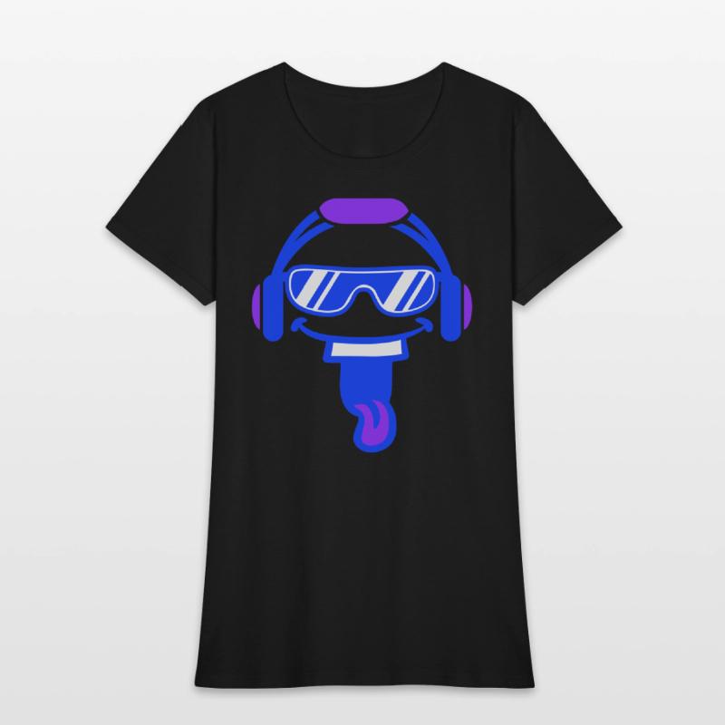 DJ Face Laughing Happy Head Sunglasses Music Party