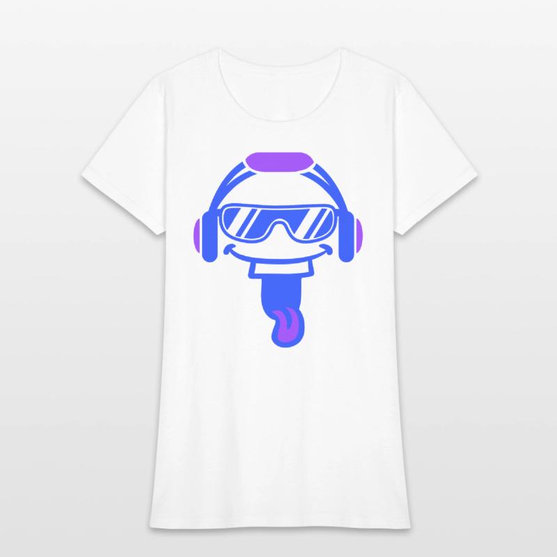 DJ Face Laughing Happy Head Sunglasses Music Party