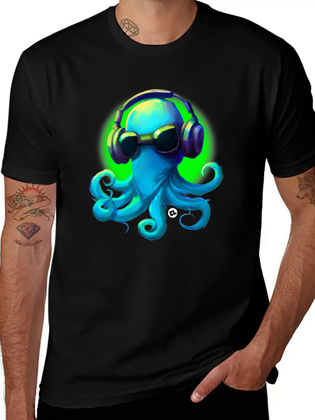 DJ Frank The Octopus Unisex Casual T-Shirt – Clean Design For Daily Comfort