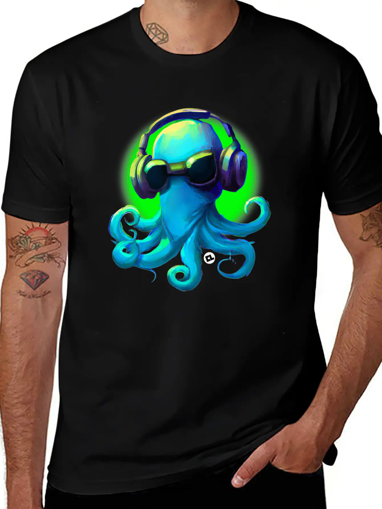 DJ Frank The Octopus Unisex Casual T-Shirt – Clean Design For Daily Comfort
