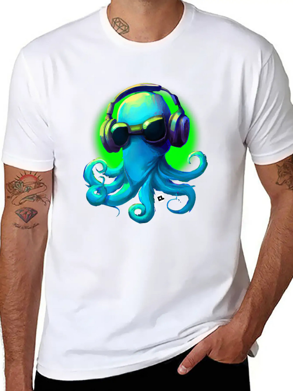DJ Frank The Octopus Unisex Casual T-Shirt – Clean Design For Daily Comfort