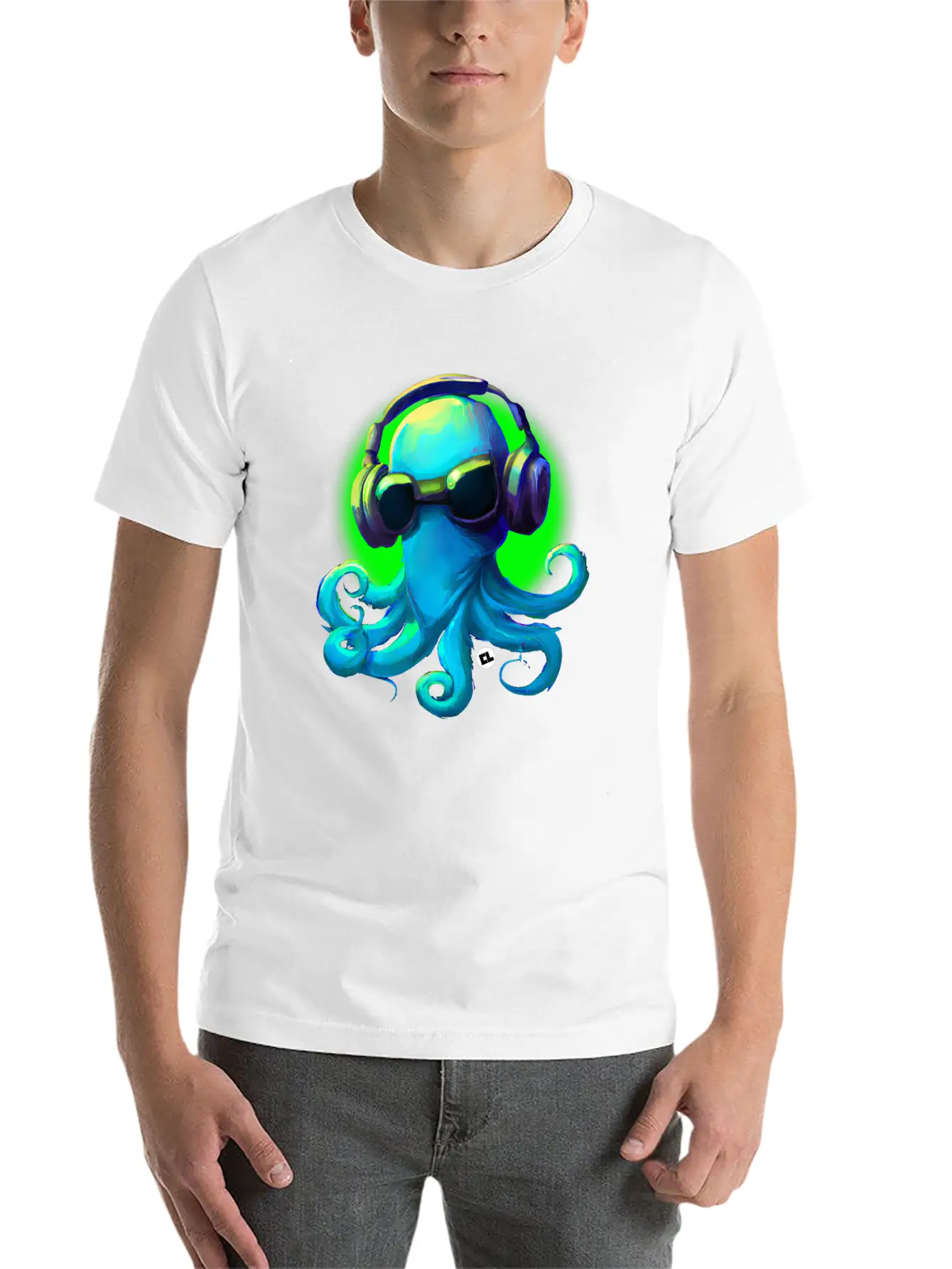 DJ Frank The Octopus Unisex Casual T-Shirt – Clean Design For Daily Comfort
