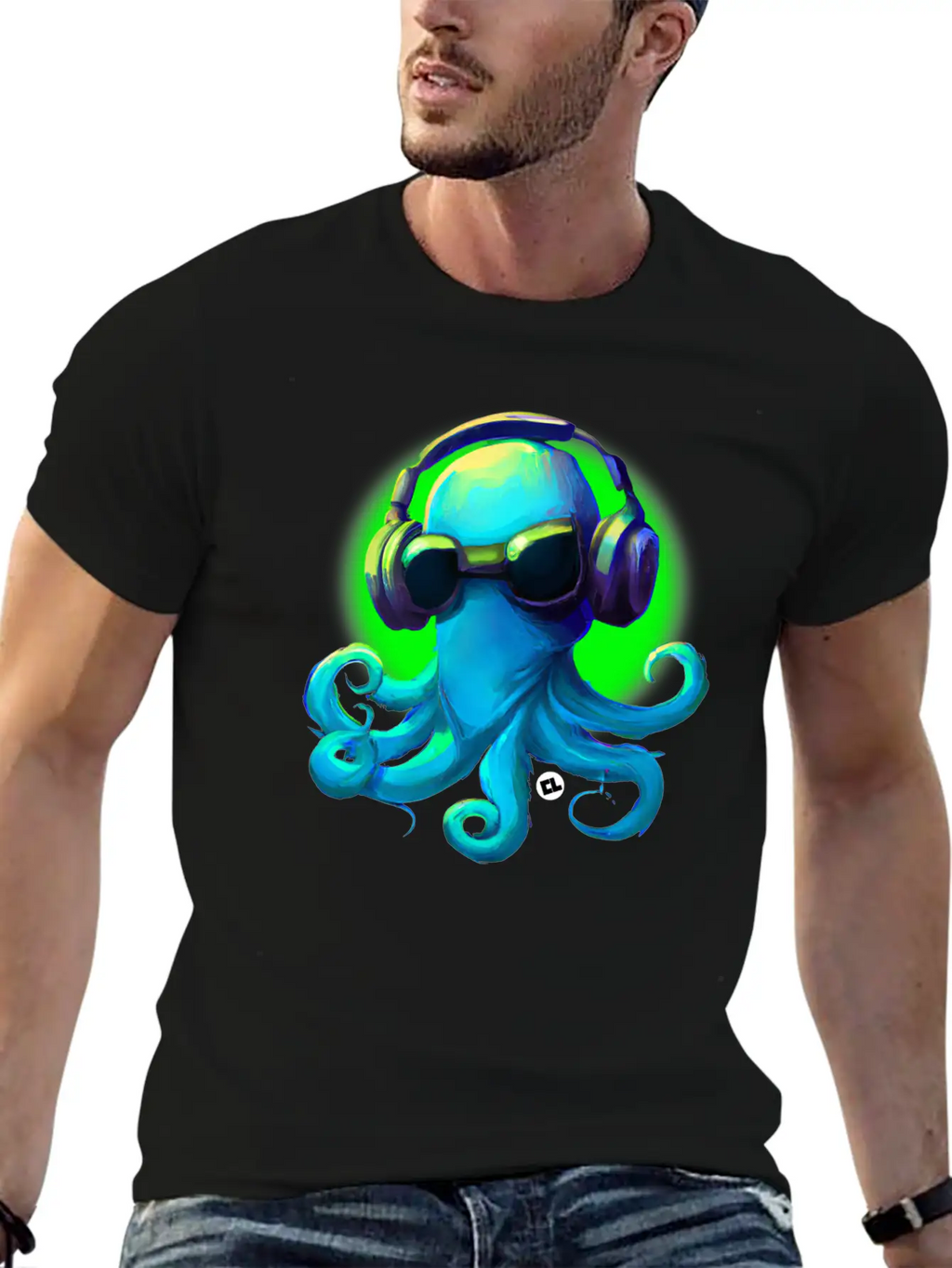 DJ Frank The Octopus Unisex Casual T-Shirt – Clean Design For Daily Comfort