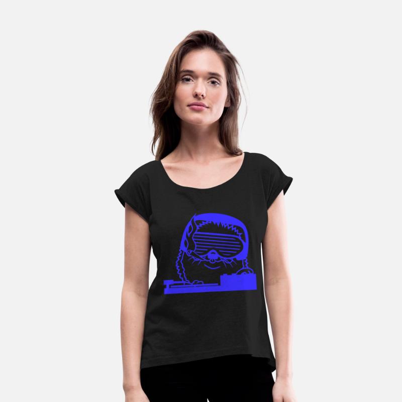 DJ Hedgehog Sunglasses Mixing Music Record Party