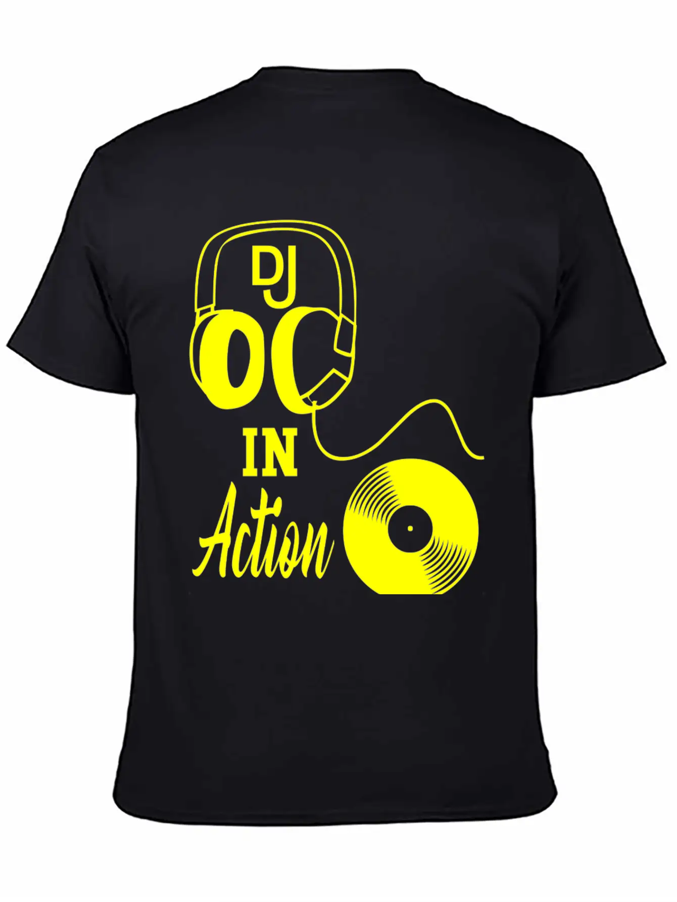 Dj In Action Classic Fit Graphic Tee For Daily Comfort – Unisex Cotton Shirt