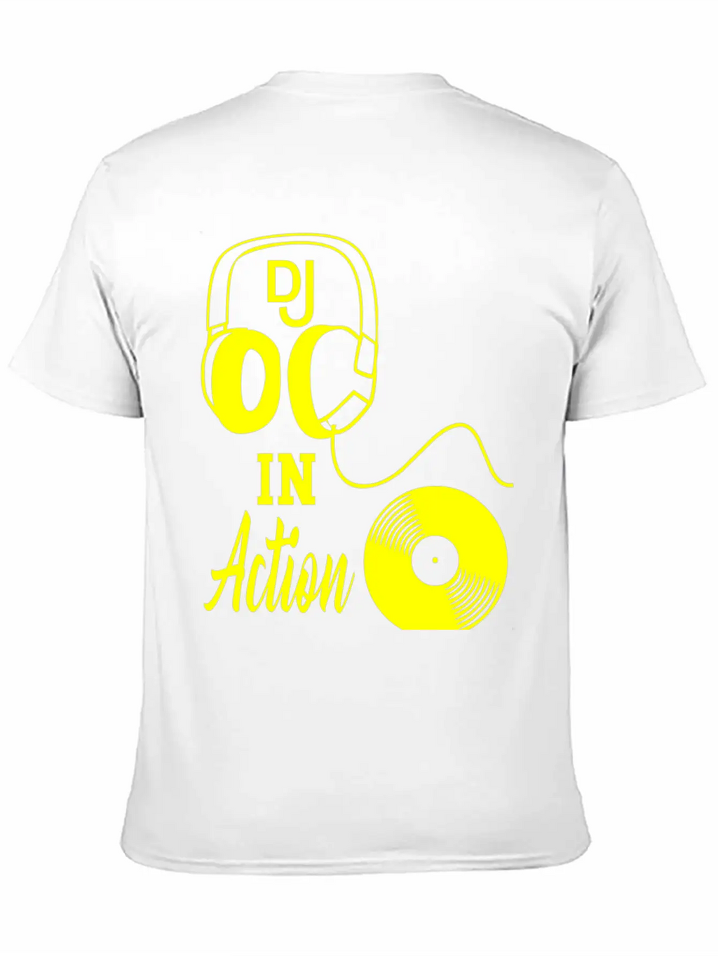 Dj In Action Classic Fit Graphic Tee For Daily Comfort – Unisex Cotton Shirt