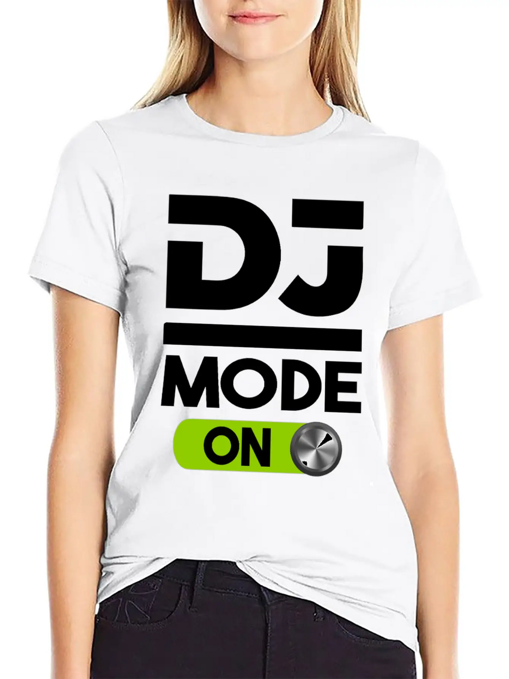 DJ Mode ON Design For Disc Jockey Men & Women Unisex Short Sleeve Soft Cotton T-Shirt – Casual Everyday Wear