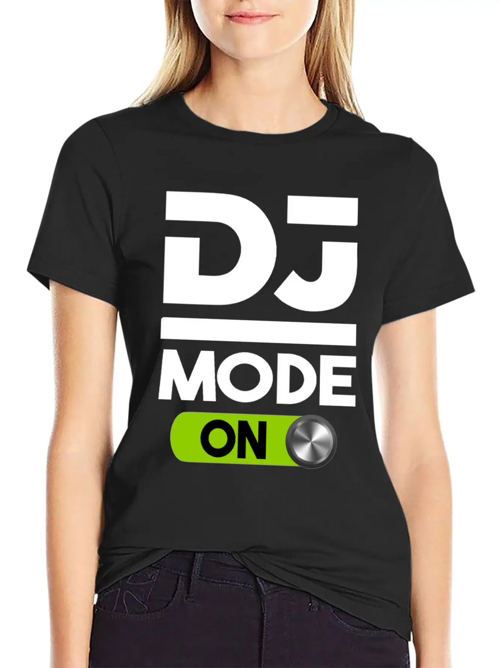 DJ Mode ON Design For Disc Jockey Men & Women Unisex Short Sleeve Soft Cotton T-Shirt – Casual Everyday Wear