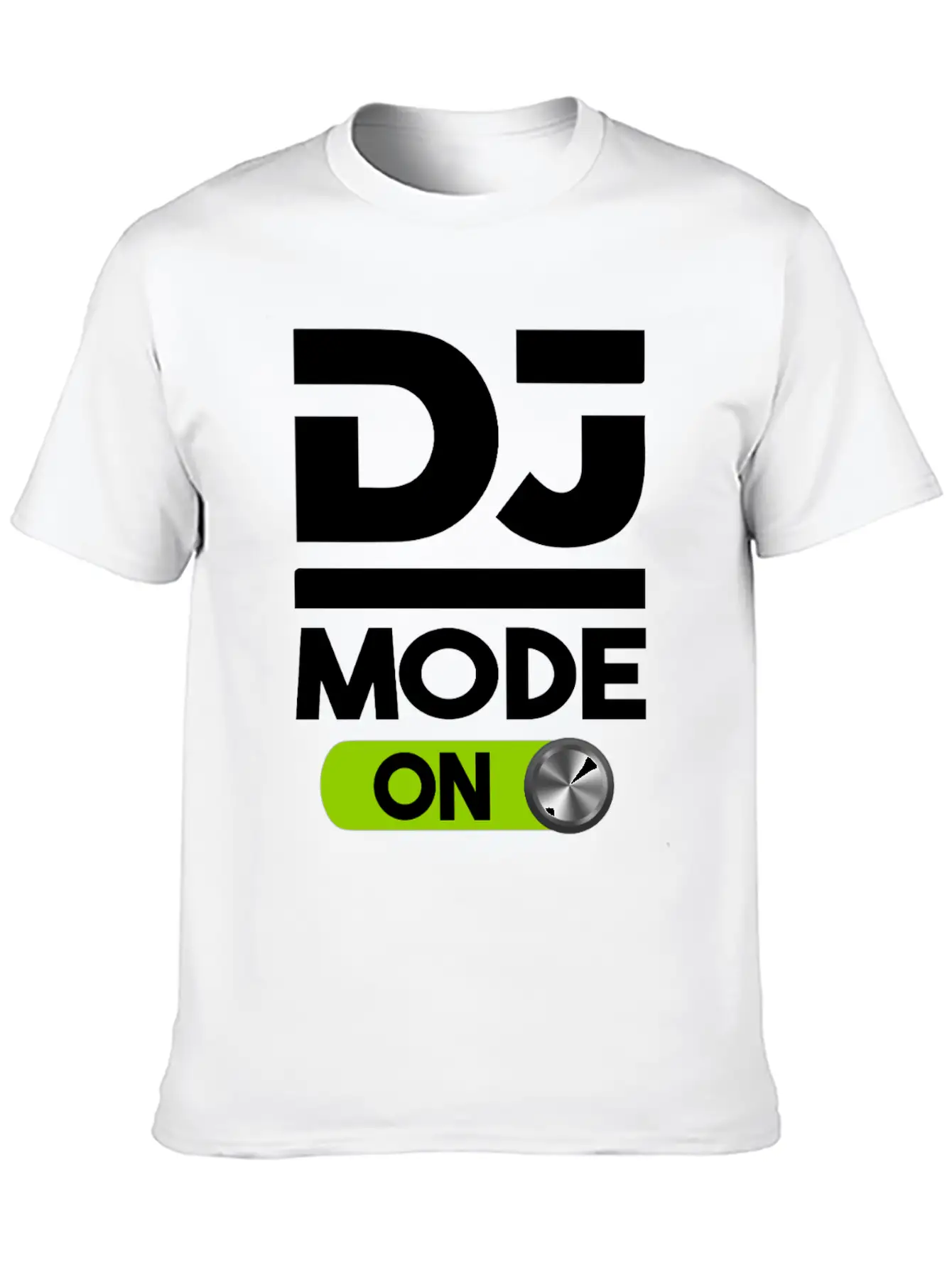 DJ Mode ON Design For Disc Jockey Men & Women Unisex Short Sleeve Soft Cotton T-Shirt – Casual Everyday Wear