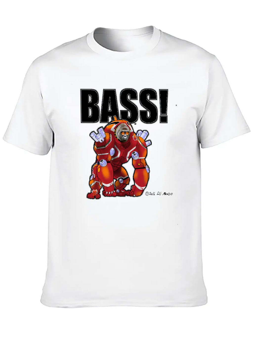DJ Mondo's Rave: BASS! Unisex Short Sleeve Soft Cotton T-Shirt – Casual Everyday Wear