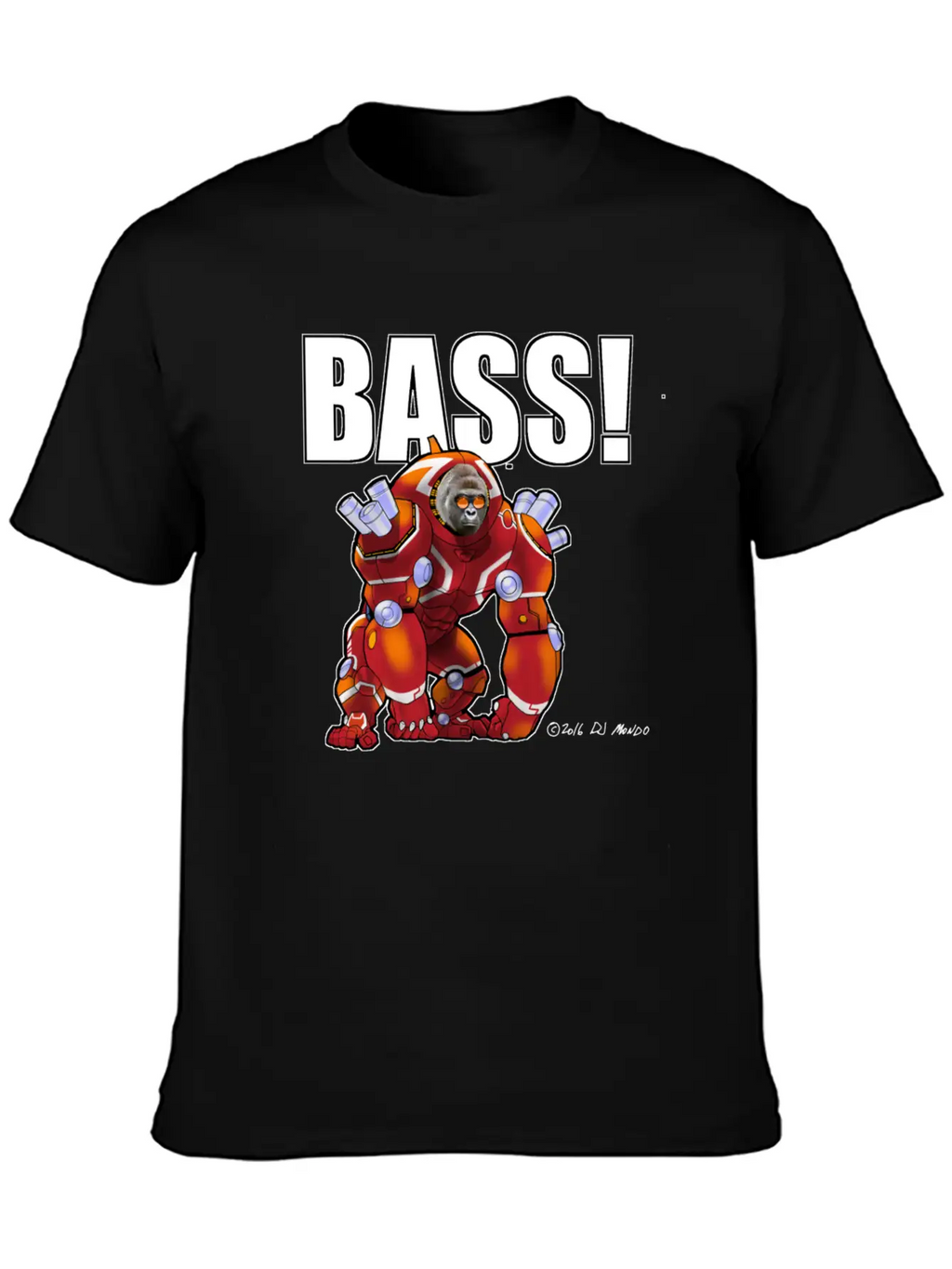 DJ Mondo's Rave: BASS! Unisex Short Sleeve Soft Cotton T-Shirt – Casual Everyday Wear