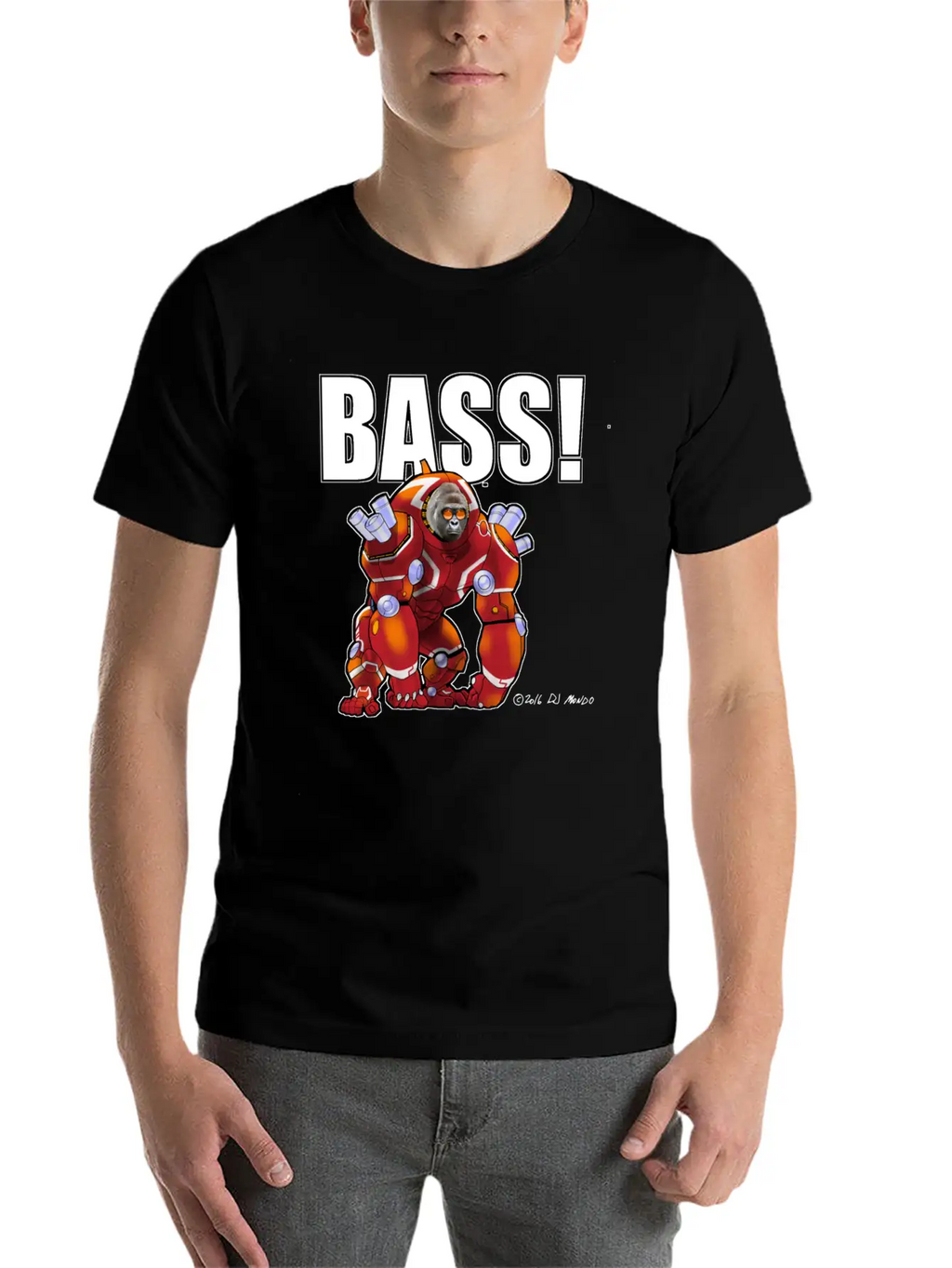 DJ Mondo's Rave: BASS! Unisex Short Sleeve Soft Cotton T-Shirt – Casual Everyday Wear