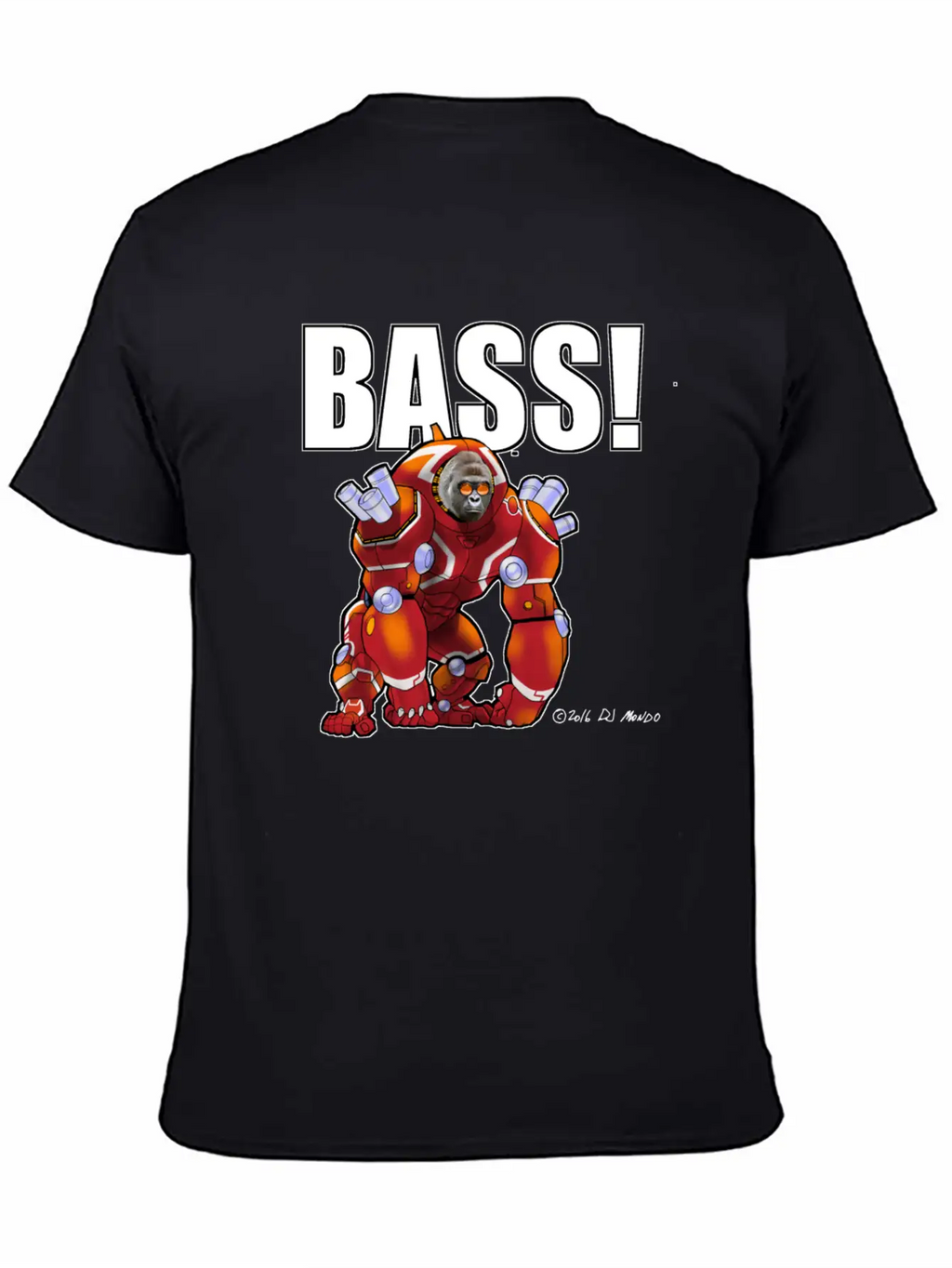 DJ Mondo's Rave: BASS! Unisex Short Sleeve Soft Cotton T-Shirt – Casual Everyday Wear
