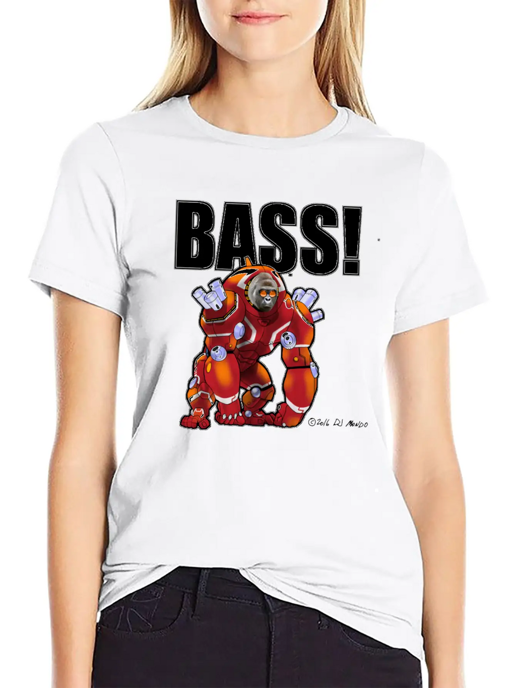 DJ Mondo's Rave: BASS! Unisex Short Sleeve Soft Cotton T-Shirt – Casual Everyday Wear