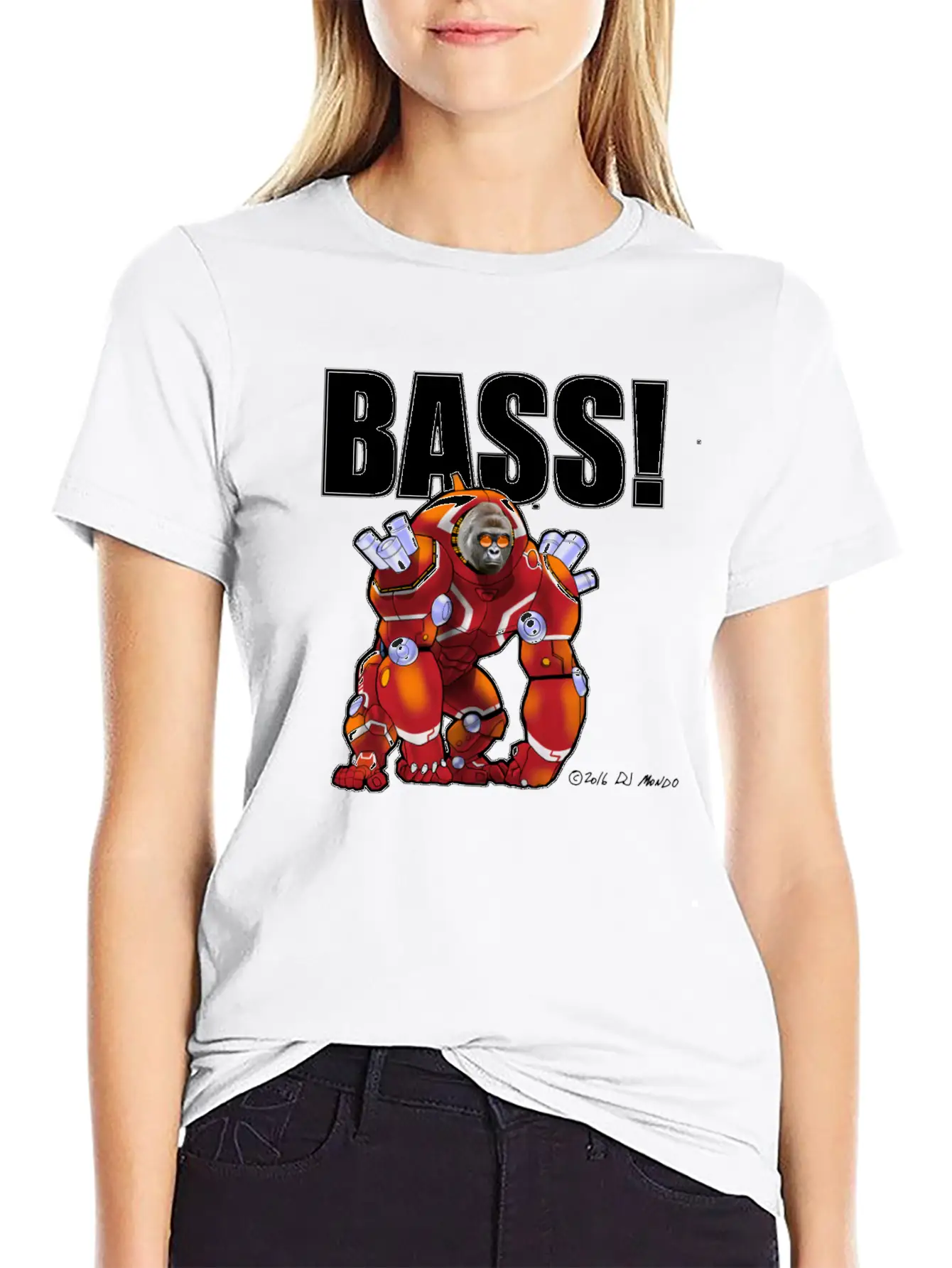 DJ Mondo's Rave: BASS! Unisex Short Sleeve Soft Cotton T-Shirt – Casual Everyday Wear